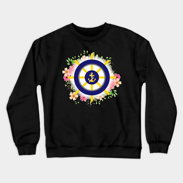 Nautical Crewneck Sweatshirt by bonekaduduk